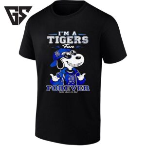 Snoopy I’m A Detroit Tigers Fan Forever T-Shirt