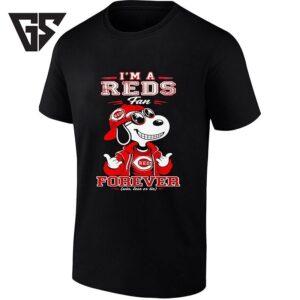 Snoopy I’m A Reds Fan Forever Win Lose Or Tie T-Shirt