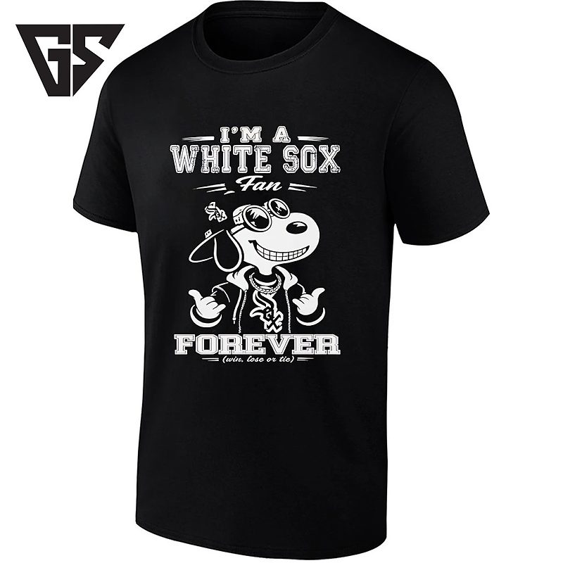 Snoopy I’m A White Sox Fan Forever Win Lose Or Tie T-Shirt Snoopy I’m A White Sox Fan Forever Win Lose Or Tie T-Shirt