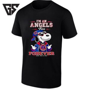 Snoopy I’m An Angels Fan Forever Win Lose Or Tie T-Shirt