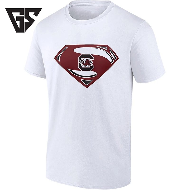 South Carolina Gamecocks Superman Logo NCAA T-Shirt South Carolina Gamecocks Superman Logo NCAA T-Shirt