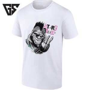 Start Today Punk Rock Mohawk Character Hardcore T-Shirt