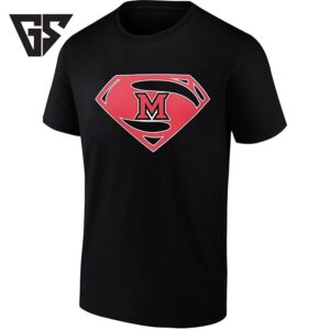 Superman Style M Logo Superhero Symbol Custom Initial T-Shirt