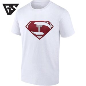 Superman Style T Logo Superhero Symbol T-Shirt