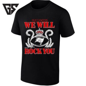 Tampa Bay Buccaneers X Queen We Will Rock You Crown And Logo T-Shirt