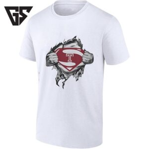 Temple University Owls Superman Logo College Sports T-Shirt