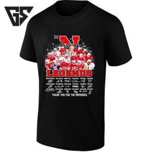 The Nebraska Huskers Legends Thank You For The Memories Signature T-Shirt