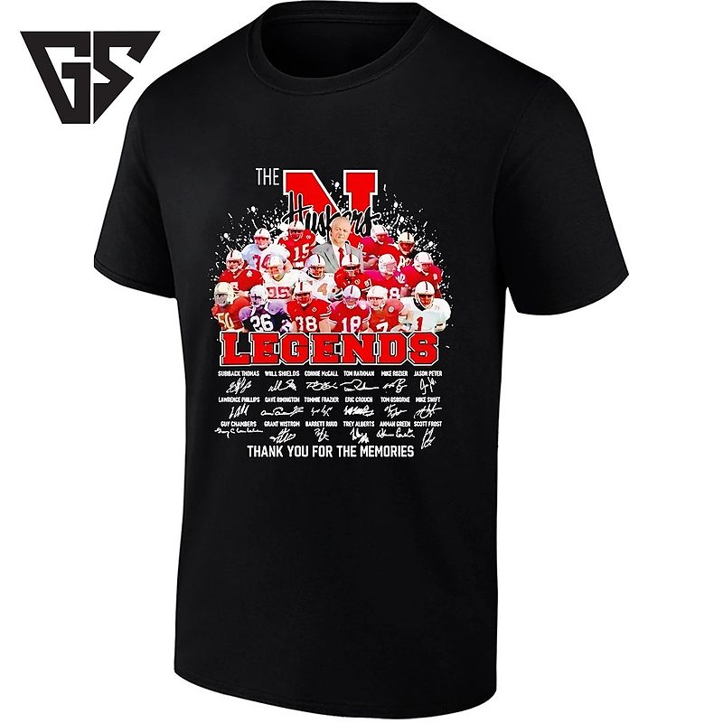 The Nebraska Huskers Legends Thank You For The Memories Signature T-Shirt The Nebraska Huskers Legends Thank You For The Memories Signature T-Shirt