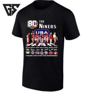 The San Francisco 49ers 80 Years Thank You For The Memories Signature T-Shirt