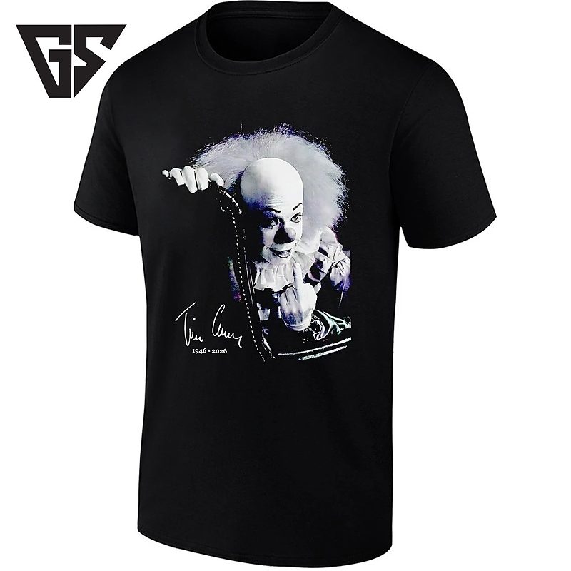 Tim Curry Pennywise 1946 2026 Signature T-Shirt Tim Curry Pennywise 1946 2026 Signature T-Shirt