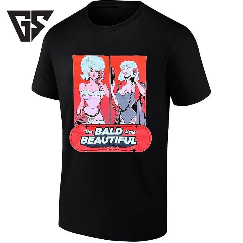 Trixie And Katya The Bald And The Beautiful We’re Standing By Comic Phone T-Shirt Trixie And Katya The Bald And The Beautiful We’re Standing By Comic Phone T-Shirt