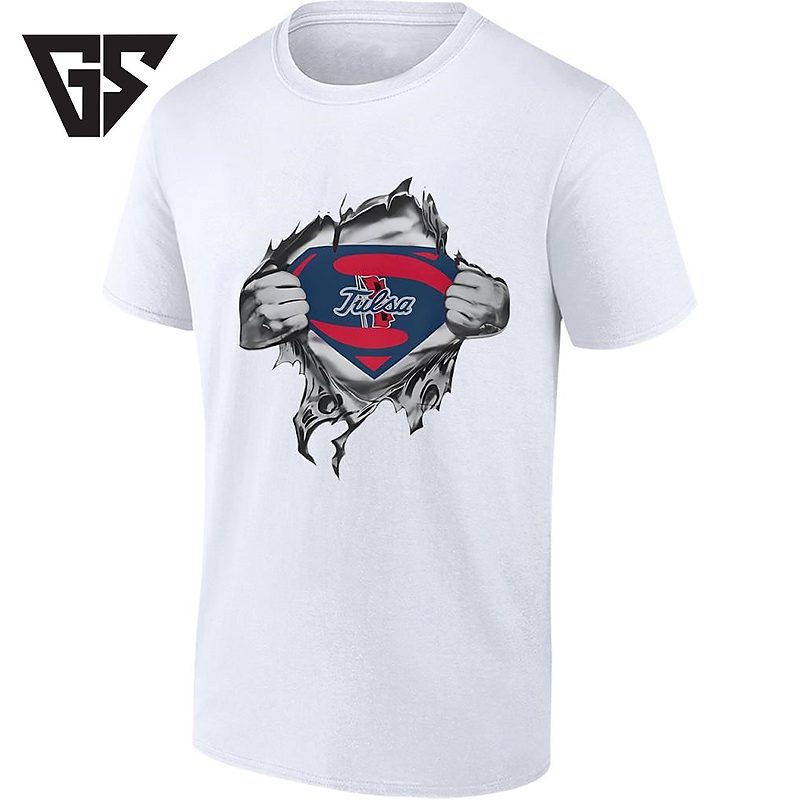 Tulsa Golden Hurricane Superman Logo College Sports T-Shirt Tulsa Golden Hurricane Superman Logo College Sports T-Shirt