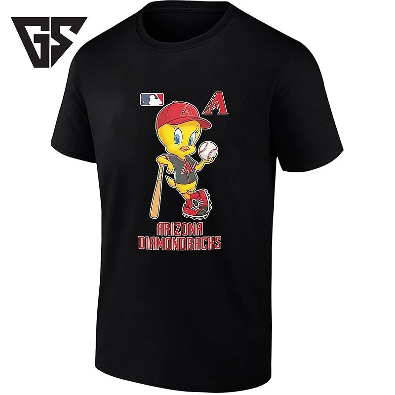 Tweety Bird Arizona Diamondbacks Holding Baseball T-Shirt Tweety Bird Arizona Diamondbacks Holding Baseball T-Shirt