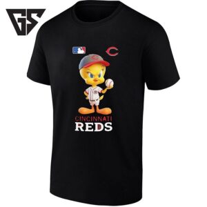Tweety Bird Cincinnati Reds Holding Baseball T-Shirt