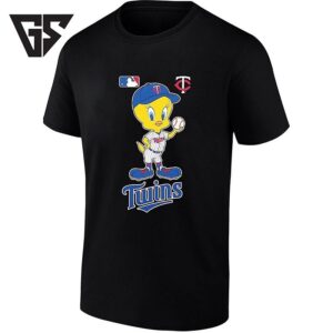 Tweety Bird Minnesota Twins Holding Baseball T-Shirt