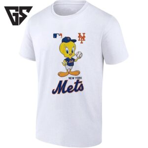 Tweety Bird New York Mets Holding Baseball T-Shirt