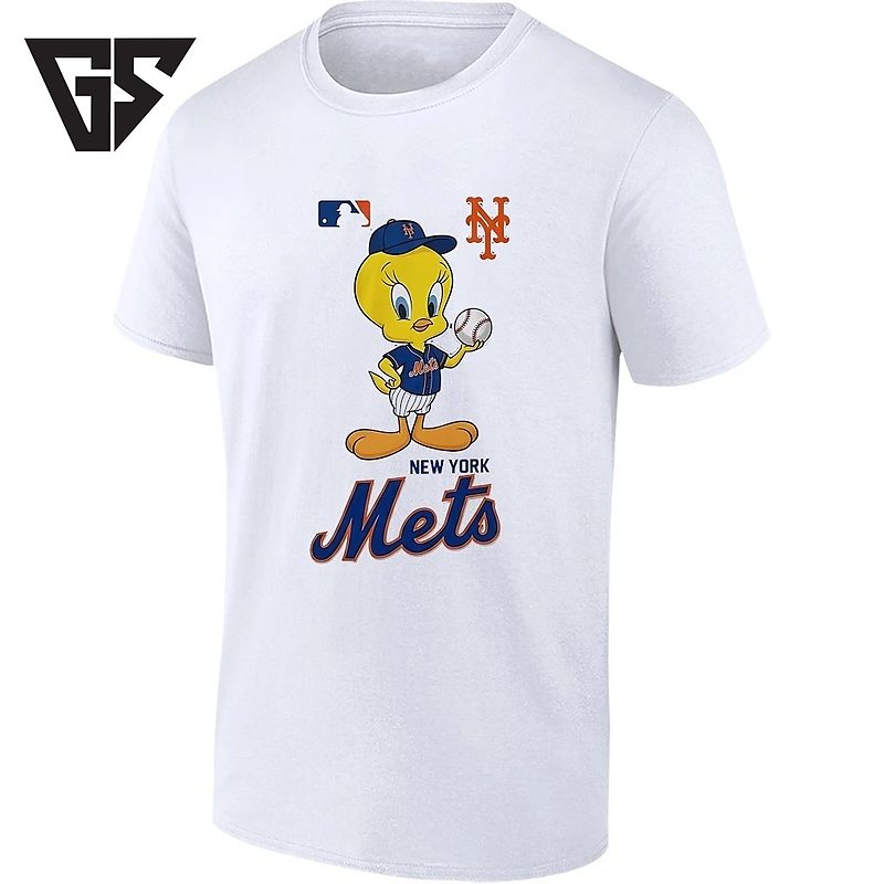 Tweety Bird New York Mets Holding Baseball T-Shirt Tweety Bird New York Mets Holding Baseball T-Shirt
