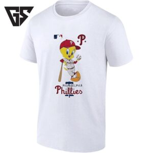 Tweety Bird Philadelphia Phillies Holding Baseball T-Shirt