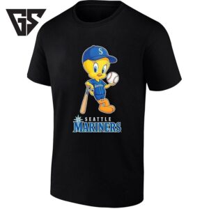 Tweety Bird Seattle Mariners Holding Baseball T-Shirt