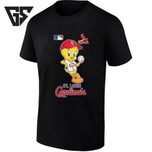Tweety Bird St Louis Cardinals Holding Baseball T-Shirt