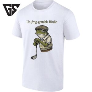 Un Frog Gettable Birdie Golfing Frog Golf T-Shirt