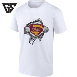 University Of Louisiana At Monroe Ulm Warhawks Superman Chest Reveal T-Shirt