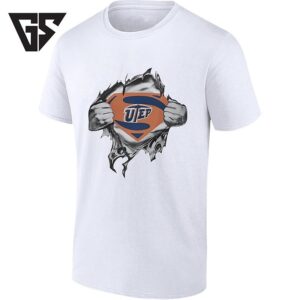 Utep Miners Superman Chest Reveal University Of Texas At El Paso T-Shirt