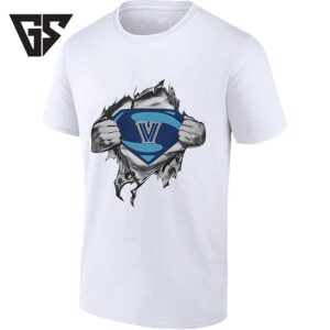 Villanova Wildcats Superman Logo NCAA Basketball T-Shirt
