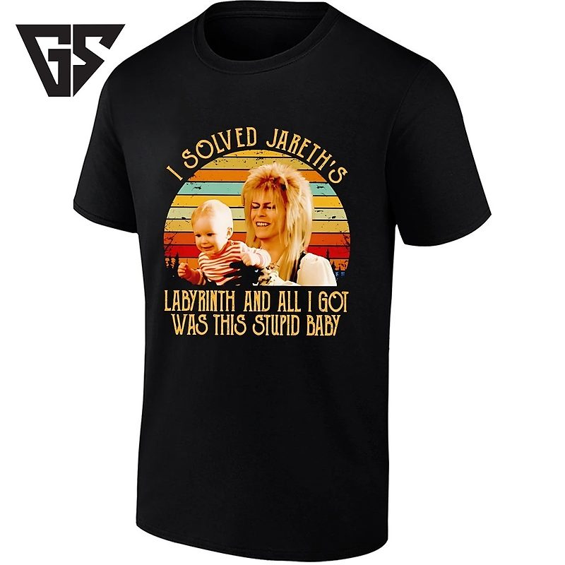 Vintage I Solved Jareth’s Labyrinth And All I Got Was This Stupid Baby T-Shirt Vintage I Solved Jareth’s Labyrinth And All I Got Was This Stupid Baby T-Shirt