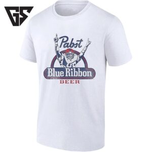 Vintage Pabst Blue Ribbon Beer Football Player T-Shirt