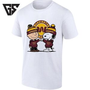 Washington Commanders Charlie Brown And Snoopy Fist Bump T-Shirt
