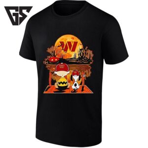 Washington Commanders Charlie Brown And Snoopy Halloween T-Shirt