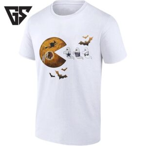 Washington Commanders Pac-Man Eating Dallas Cowboys Ny Giants And Philadelphia Eagles Ghosts T-Shirt