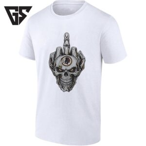 Washington Redskins Skull Middle Finger T-Shirt