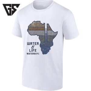 Water Is Life Waterboys Africa Map Charity T-Shirt