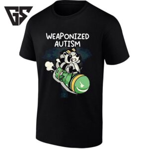 Weaponized Autism Raccoon Riding A Bomb T-Shirt