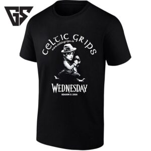 Wednesday Season 3 2026 Celtic Grips Netflix T-Shirt