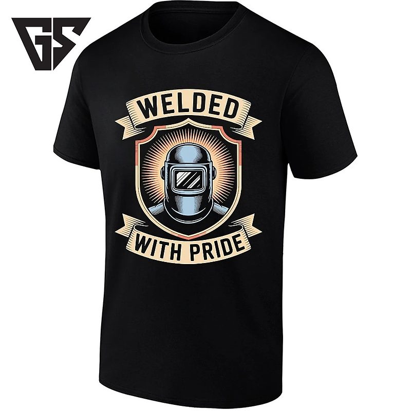 Welded With Pride Welder Shield Welding T-Shirt Welded With Pride Welder Shield Welding T-Shirt