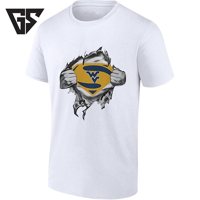 West Virginia Mountaineers Superman Logo T-Shirt West Virginia Mountaineers Superman Logo T-Shirt