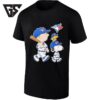 Woodstock Charlie Brown And Snoopy Toronto Blue Jays Baseball T-Shirt
