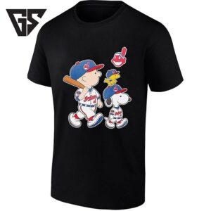 Woodstock Charlie Brown Snoopy And Woodstock Cleveland Indians Baseball T-Shirt